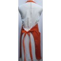 embroidered jack o lantern halloween adult bbq apron