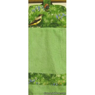 bird garden 3 oven door towel