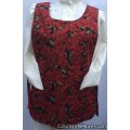 rose christmas poinsettia cobbler apron lg xl