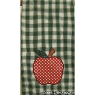 appliqued apple kitchen tea towel 2026