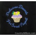 embroidered cupcake delicious desserts sweet people bbq apron