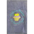 embroidered cupcake delicious desserts sweet people towel
