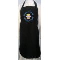 embroidered cupcake kitchen towel black