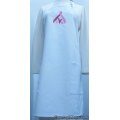 pink ribbon hope embroidered white apron