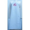 pink ribbon hope embroidered white apron