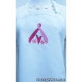 pink ribbon hope embroidered white apron