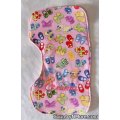 personalized embroidered girl burp pad cloth
