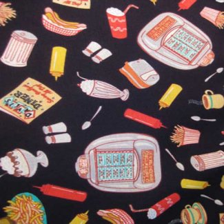 barbaras diner black elizabeth studios fabric