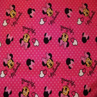 minnie mouse head toss fabric