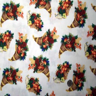 cornucopia thanksgiving fabric