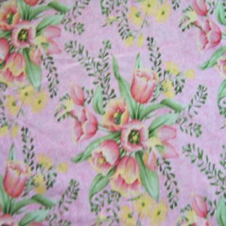 tulip bouquet fabric
