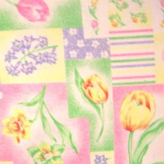 tulips daffodil fabric