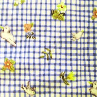 ducks flowers fabric