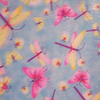 glitter butterflies dragonflies fabric