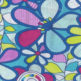 retro flower fabric