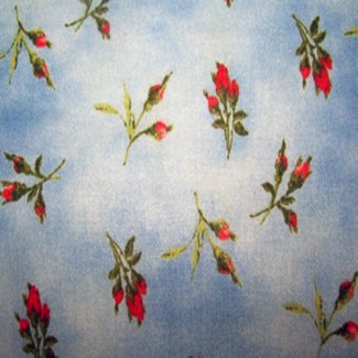 rose bud fabric