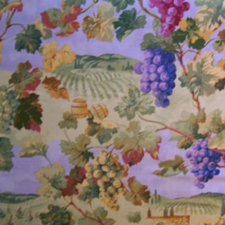 napa valley wine fabric