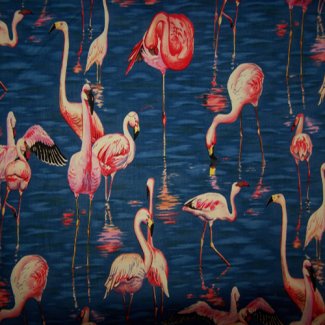 flamingo fabric