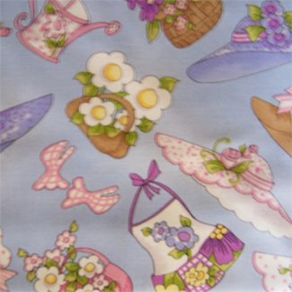 garden essentials blue fabric