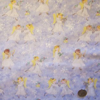 glitter angels fabric