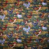 hens roosters fabric