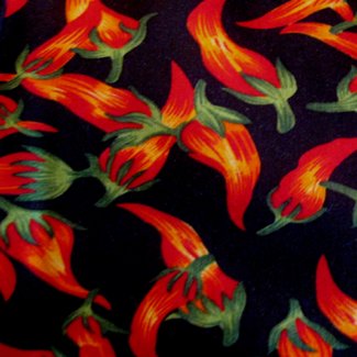hot chili peppers fabric