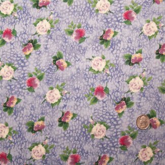 small rose fabric