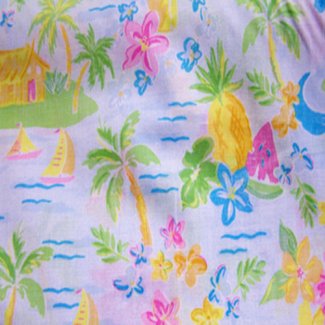 tropical beach fabric