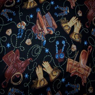 wild wild west black fabric