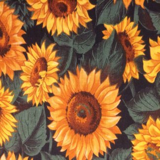 sunflower farm fabric