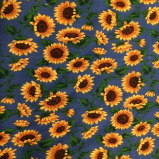 sunflower patch fabric