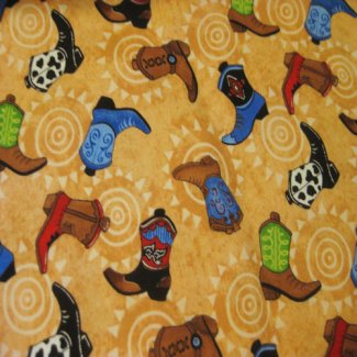 hop along pals cowboy boots south sea imports fabric