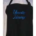 custom embroidered bbq apron black alikis kitchen