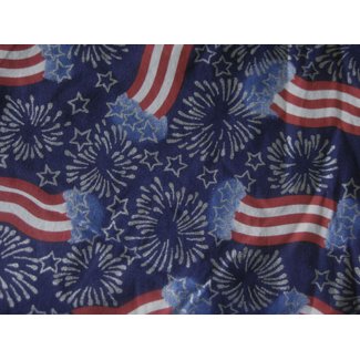 patriotic fireworks flags